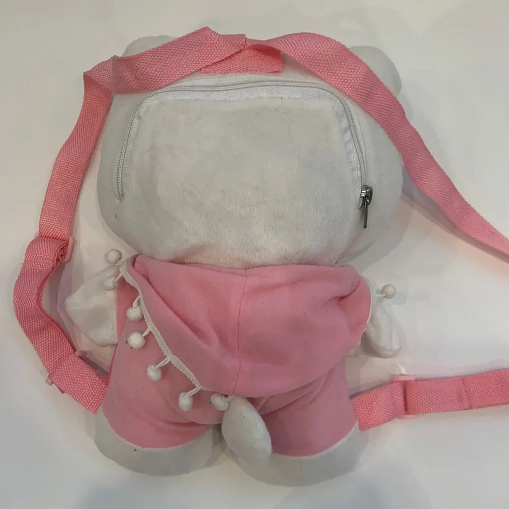 EUC Sanrio Hello Kitty Plush Pom‎ Pom Backpack
